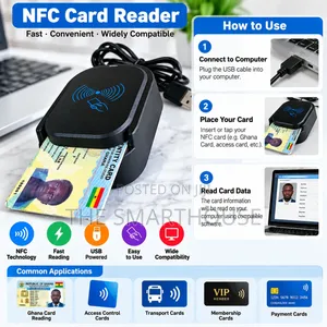 NFC Smart Card Reader - USB Plug & Play