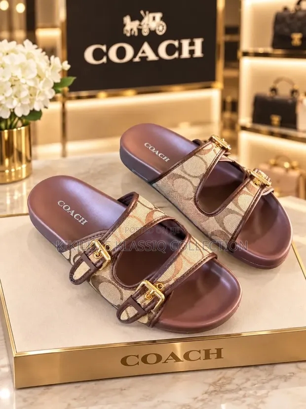 Coach Double Buckle Slides - 1