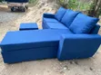Blue L Shape Sofa - Brand New - 3