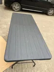 8 Seater Folding Table - Black - 1