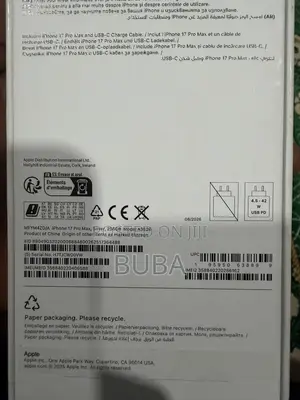 New Apple iPhone 17 Pro Max 256GB White