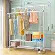 Double Pole Metallic Cloth Rack Organizer - 2