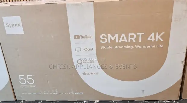 Syinix 55" Smart 4K UHD TV (Model 55S65U) - 1
