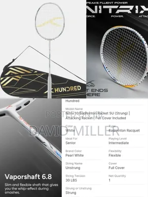 Badminton Racket - Hundred Nitrix 10