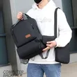 3-in-1 Waterproof 17' Laptop Backpack Travel School Bag - 1