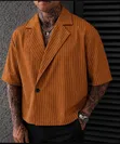 Classic Short Sleeve Blazer Shirt - 1