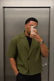 Classic Short Sleeve Blazer Shirt - 2