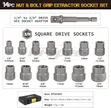 Hi-Spec 14-Piece Bolt Extractor Socket Set - 2