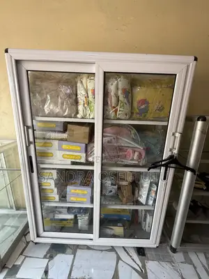 Glass Display Showcase with Sliding Doors