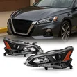 2019-2022 Nissan Altima 4Dr Halogen Headlights - Pair - 1