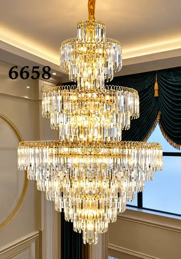 Duplex Building Crystal Chandelier Light - 1