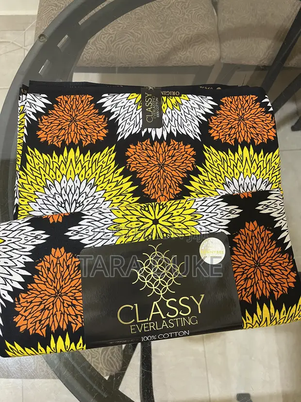 Classy Floral African Print Fabric - 6 Yards - 1