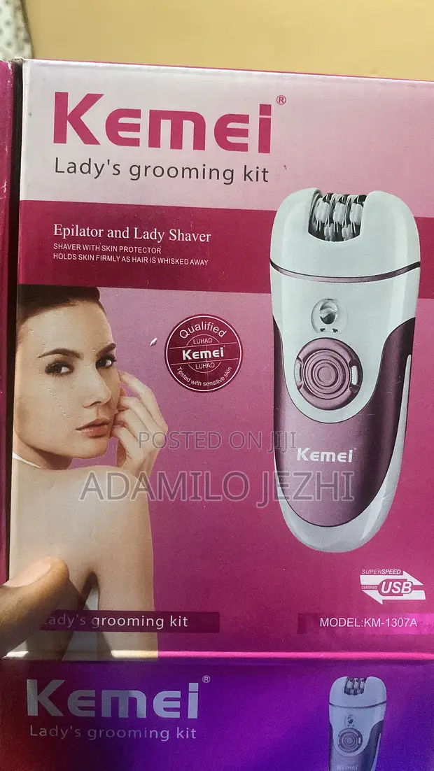 Kemei 2-in-1 Rechargeable Epilator Lady Shaver KM-1307A - Brand New - 1
