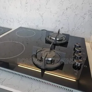 Turkish 60cm Glass Hybrid Burner - 2 Gas, 2 Electric