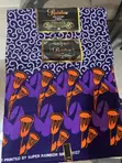 Orange and Purple African Print Fabric - 1