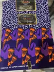Orange and Purple African Print Fabric - 3