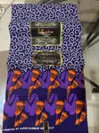 Orange and Purple African Print Fabric - 5