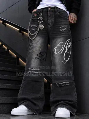 Men's Trendy Loose Fit Denim Trousers