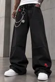 Men's Relaxed Fit Denim Jeans - Oversized Style - 3