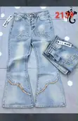 Men's Relaxed Fit Denim Jeans - Oversized Style - 5