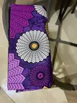 Vibrant Purple and Gold African Print Fabric - 6 Yards - 2