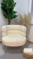 Fluffy Bobo Vanity Chair - Baby Pink - 2
