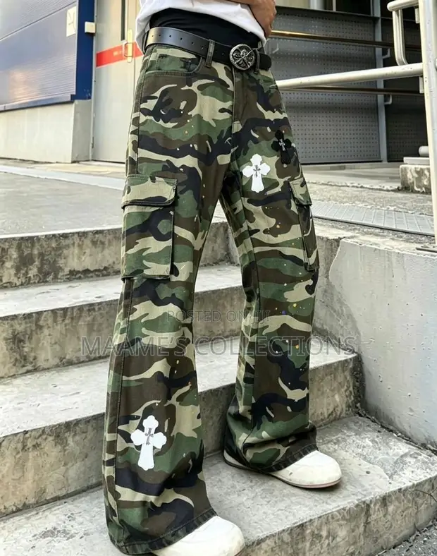 Men's Camouflage Cargo Pants - 1