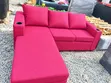 Modern L-Shaped Sectional Sofa - Red - 3