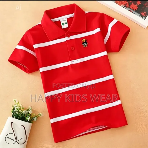 Genuine Kids Bright Denim Polo Shirts - 1