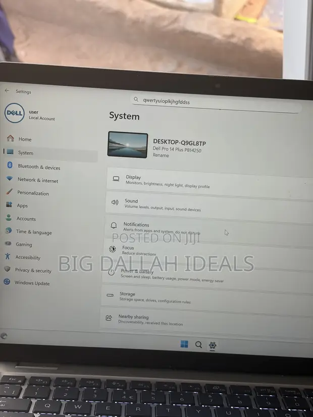 Dell Pro 14 Premium Laptop - Intel Core Ultra 7, 32GB RAM, 1TB SSD - 1