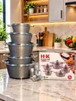 10-Piece Premium Granite Cookware Set - 1