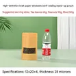 50pcs Kraft Paper Storage Bags with Matte Window - 1