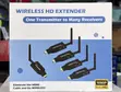 HDMI Wireless Extender: 1 Transmitter to Many Receivers - 1