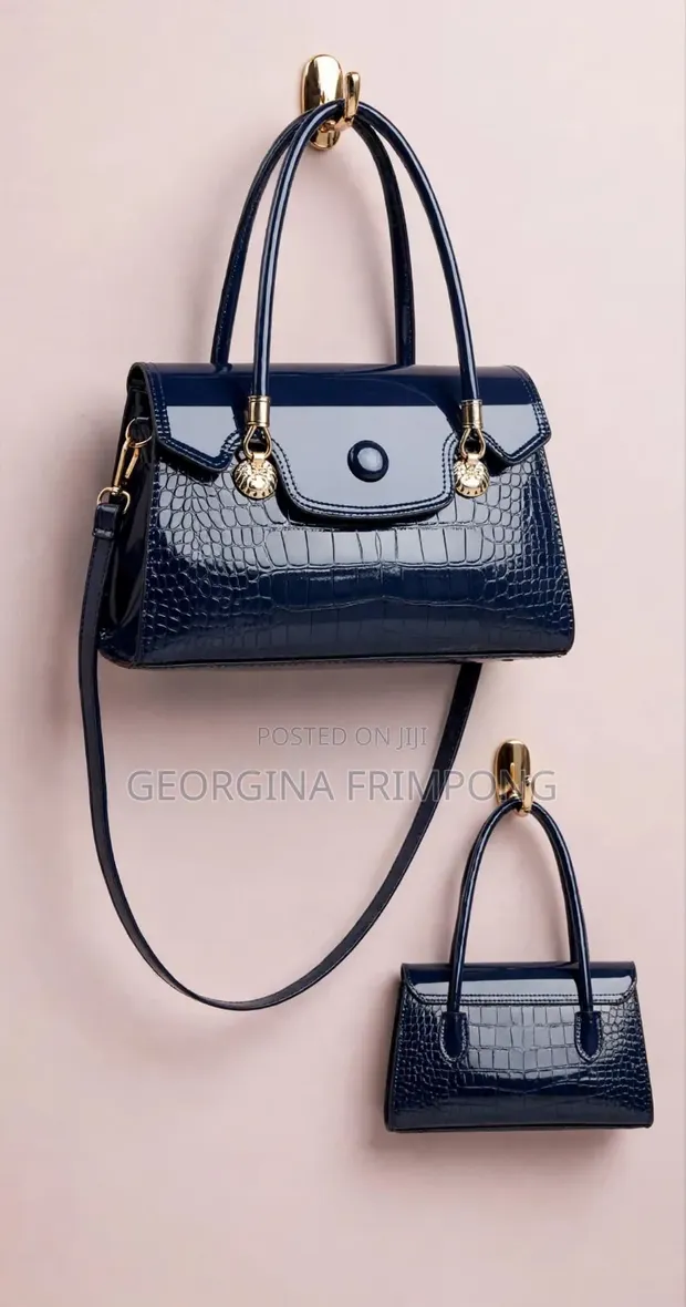 2-in-1 Crocodile Office Handbag Set - 6 Colors Available - 1