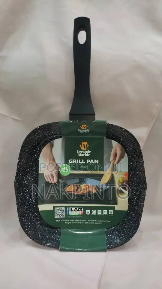 Premium Ceramic Marble Non-Stick Grill Pan (Multiple Sizes) - 1