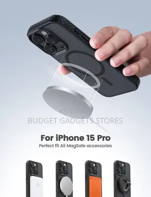 Lamicall Magnetic Case for iPhone 15 Pro - Black