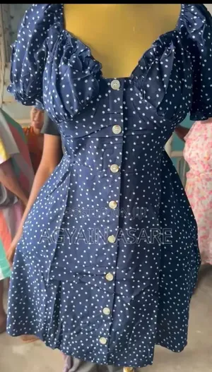 Shein Navy Blue Gothic Style Dress