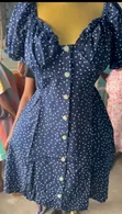Shein Navy Blue Gothic Style Dress - 1