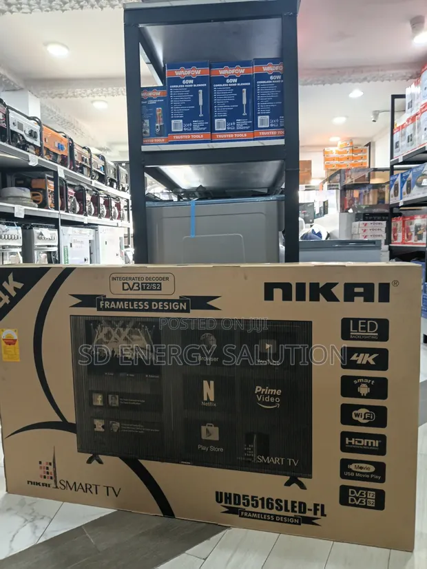 Nikai 55" HD Smart TV - Brand New - 1