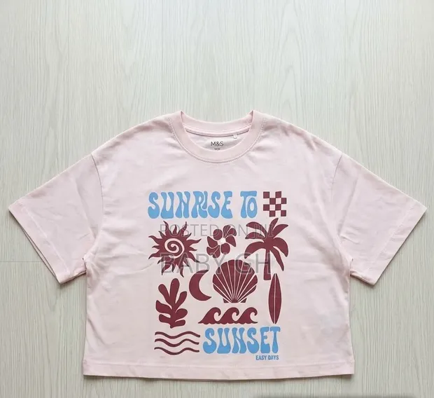 M&S Kids Multicolor Crop Top (Age 9-10) - 1