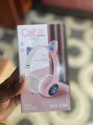 Cat Ear Bluetooth Headphones - Pink