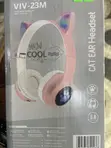 Cat Ear Bluetooth Headphones - Pink - 3