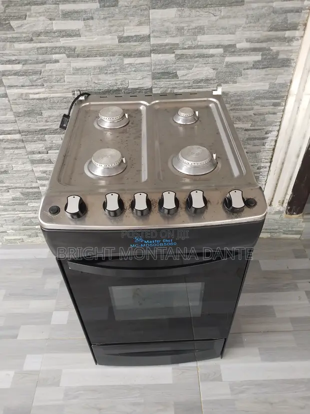 Used 4-Burner Gas Stove - Black - 1