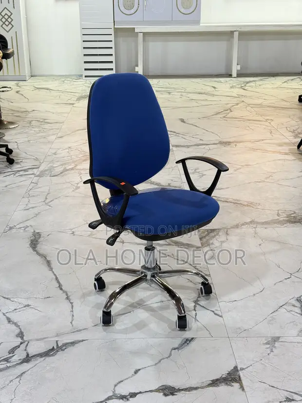 Royal Comfort Office Chair - Blue Fabric - 1