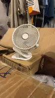 Portable Rechargeable Clip-on Fan with Light - 3