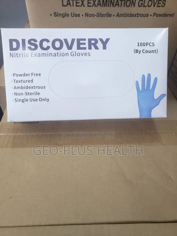 Nitrile Gloves (Powder Free, Textured, Ambidextrous, Non-Sterile) - 1