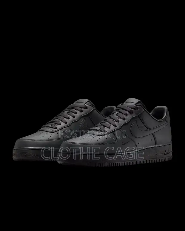 Nike Air Force 1 '07 Triple Black Sneakers - 1