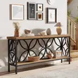 Console Table (180cm) Light Brown - 3