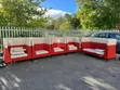 Luxury Red & Cream High-Back Lounge Chair - 2
