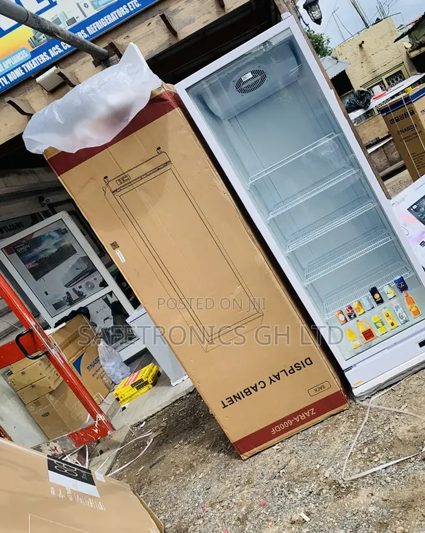 Zara-600DF 591L Glass Display Fridge - 1